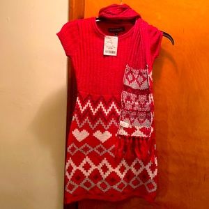 Girls sweater dress and scary set